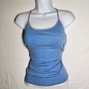 Vintage y2k pale periwinkle type blue racerback tank top